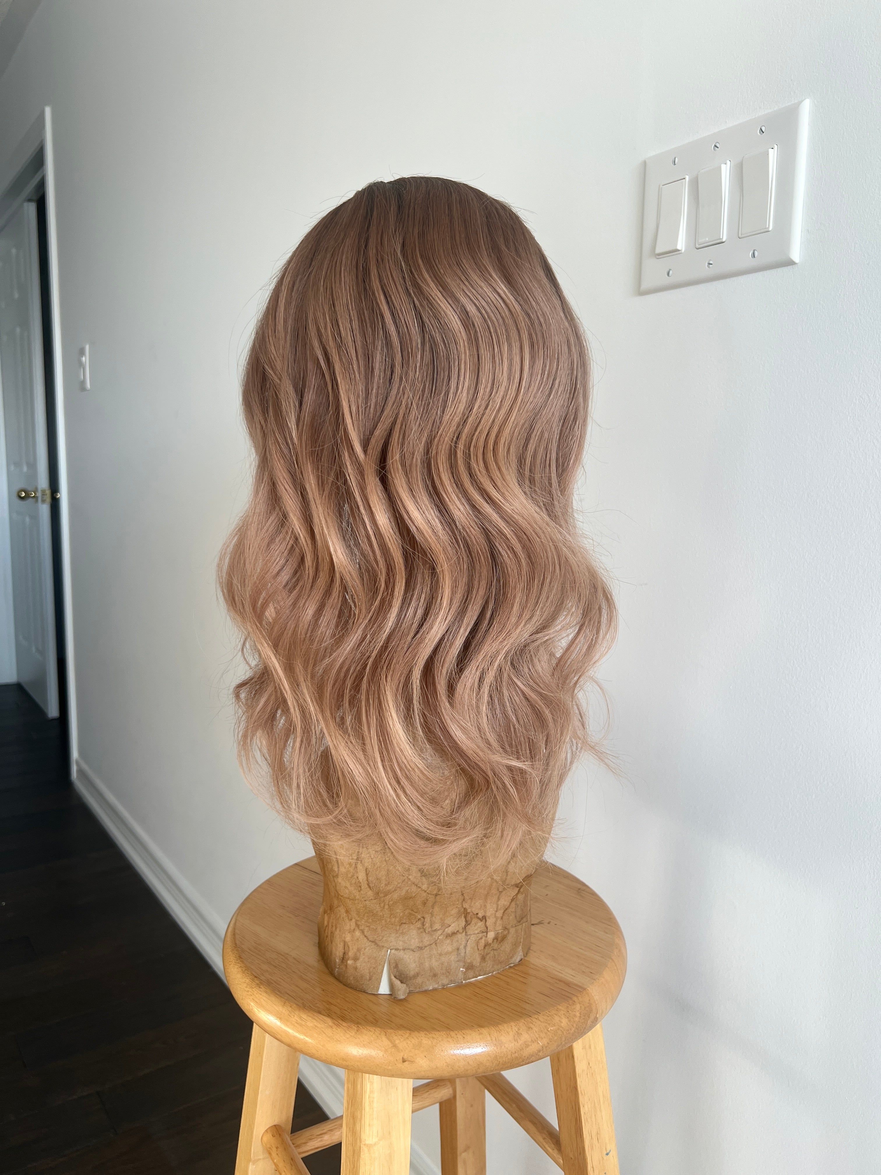 Woodland | Warm Beige Medium Brown and Dark Blonde Balayage