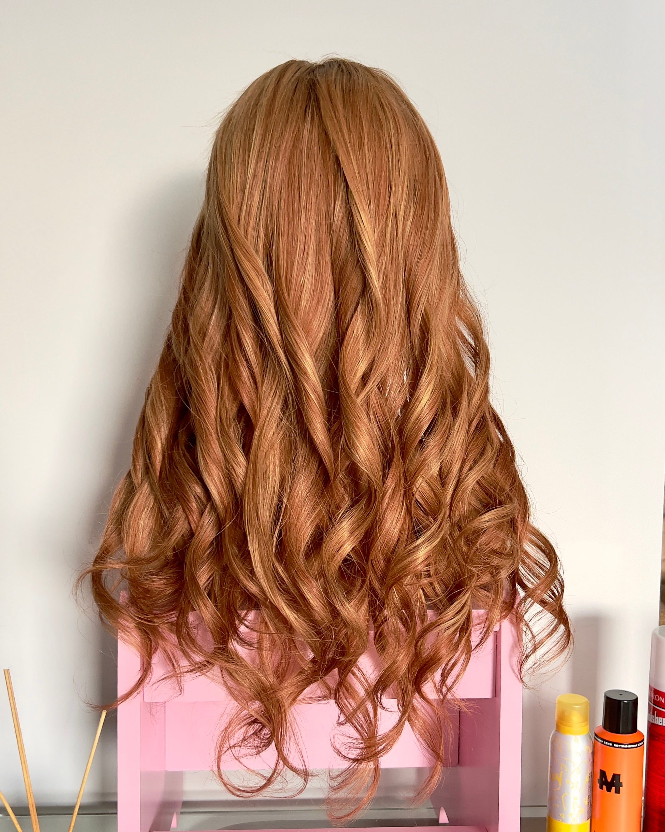 Autumn Sienna | Medium to Dark Auburn with Honey Blonde Babylights and Face-framing Highlights