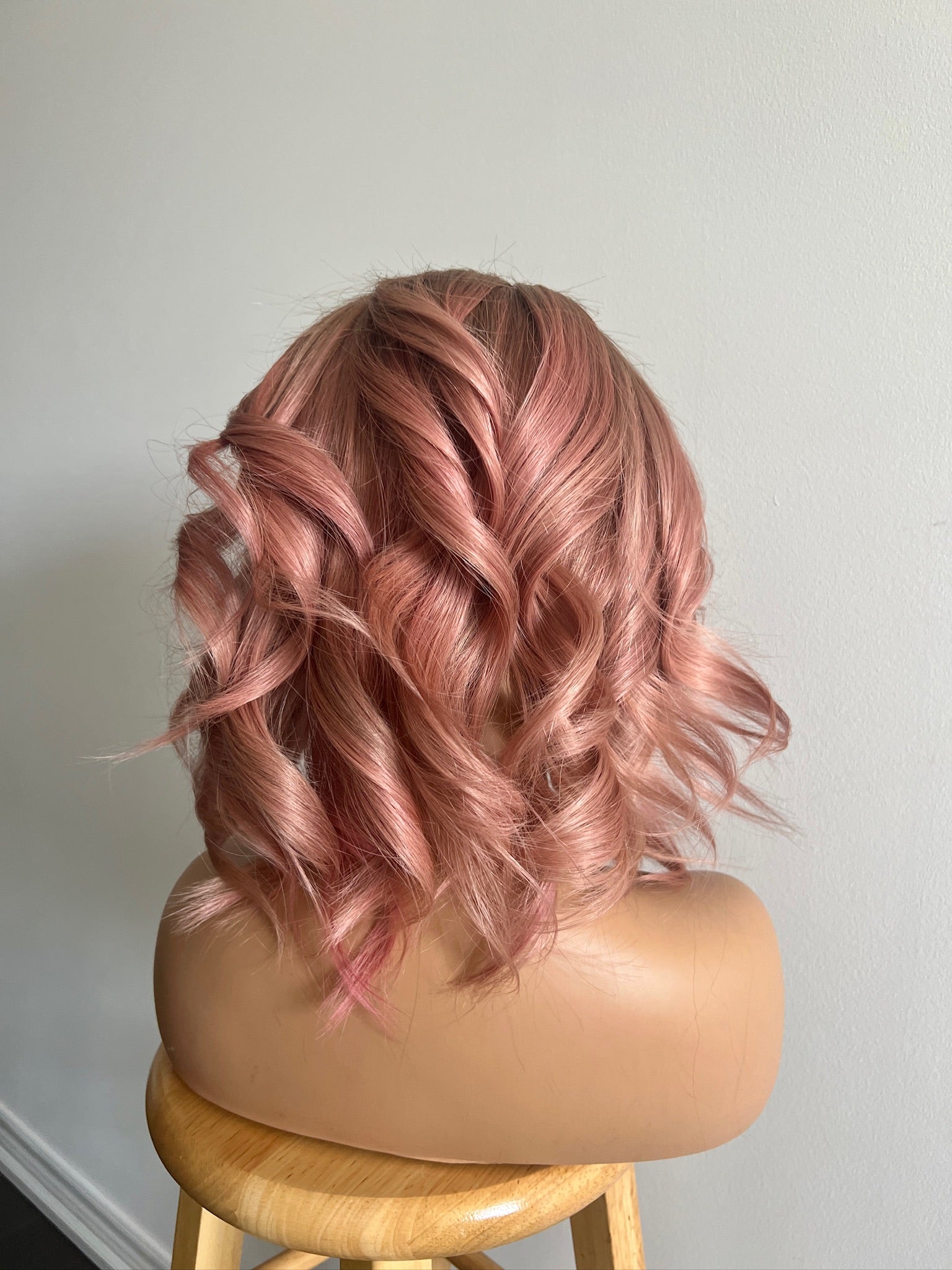 Syren | Smoky Pink with Pinksh Dark Blonde Balayage and Dark Brown Roots