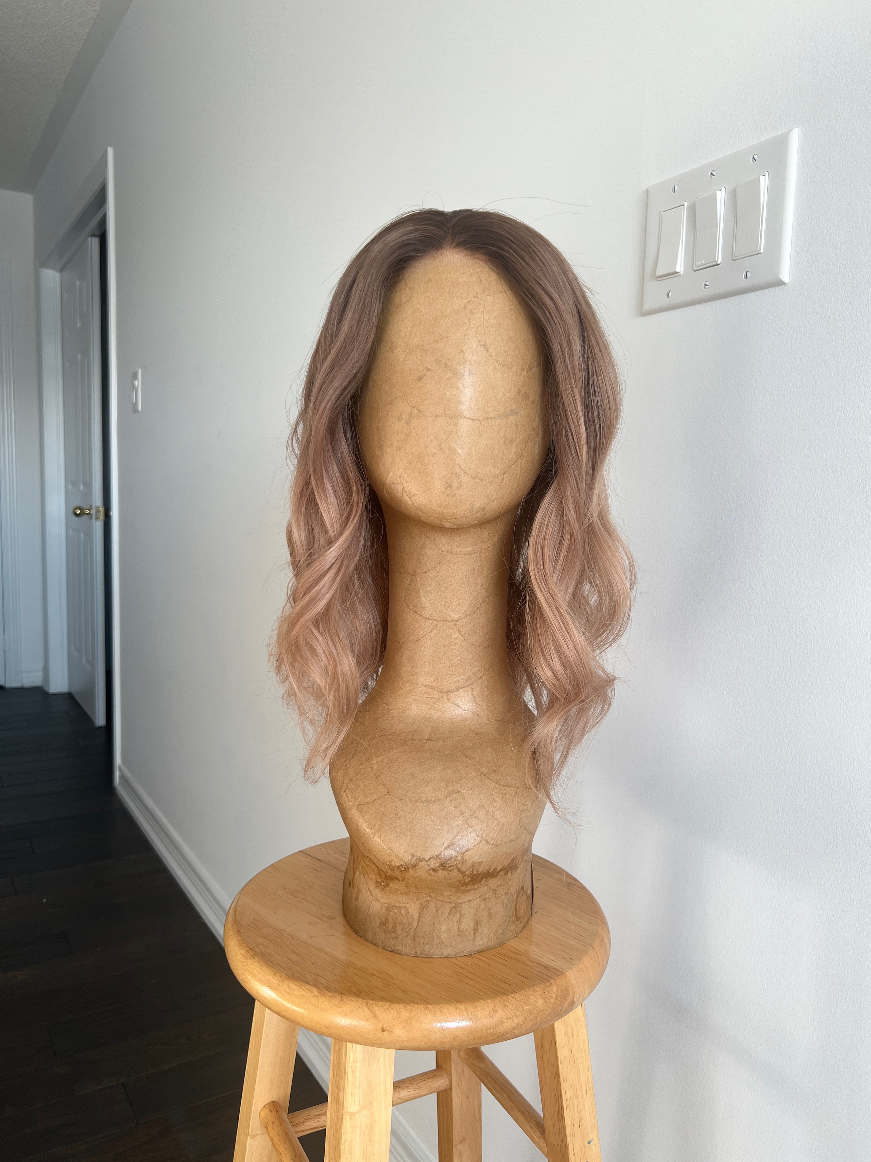 Woodland | Warm Beige Medium Brown and Dark Blonde Balayage