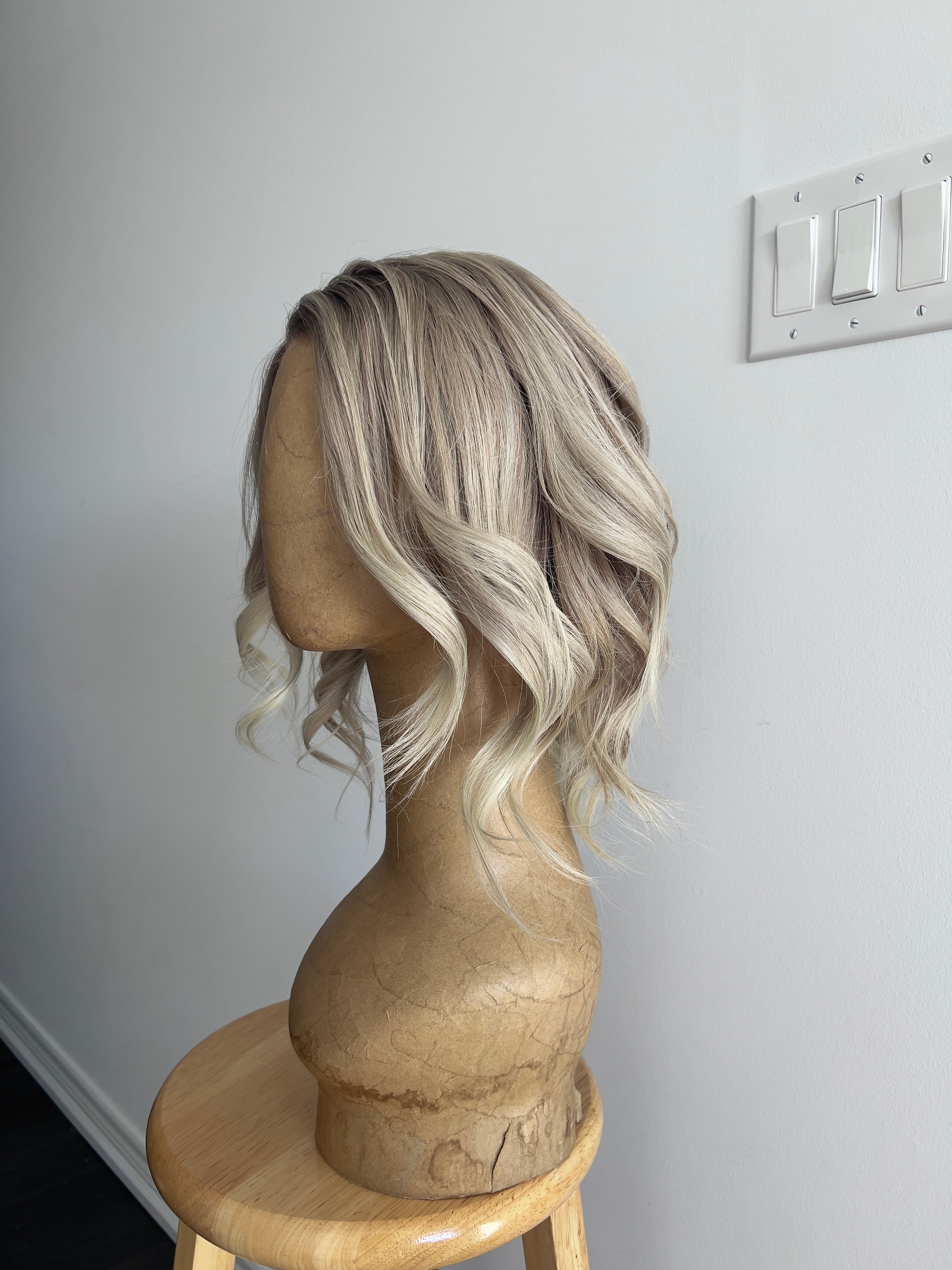 December | Ashy Tone Light Blonde with Platinum Balayage