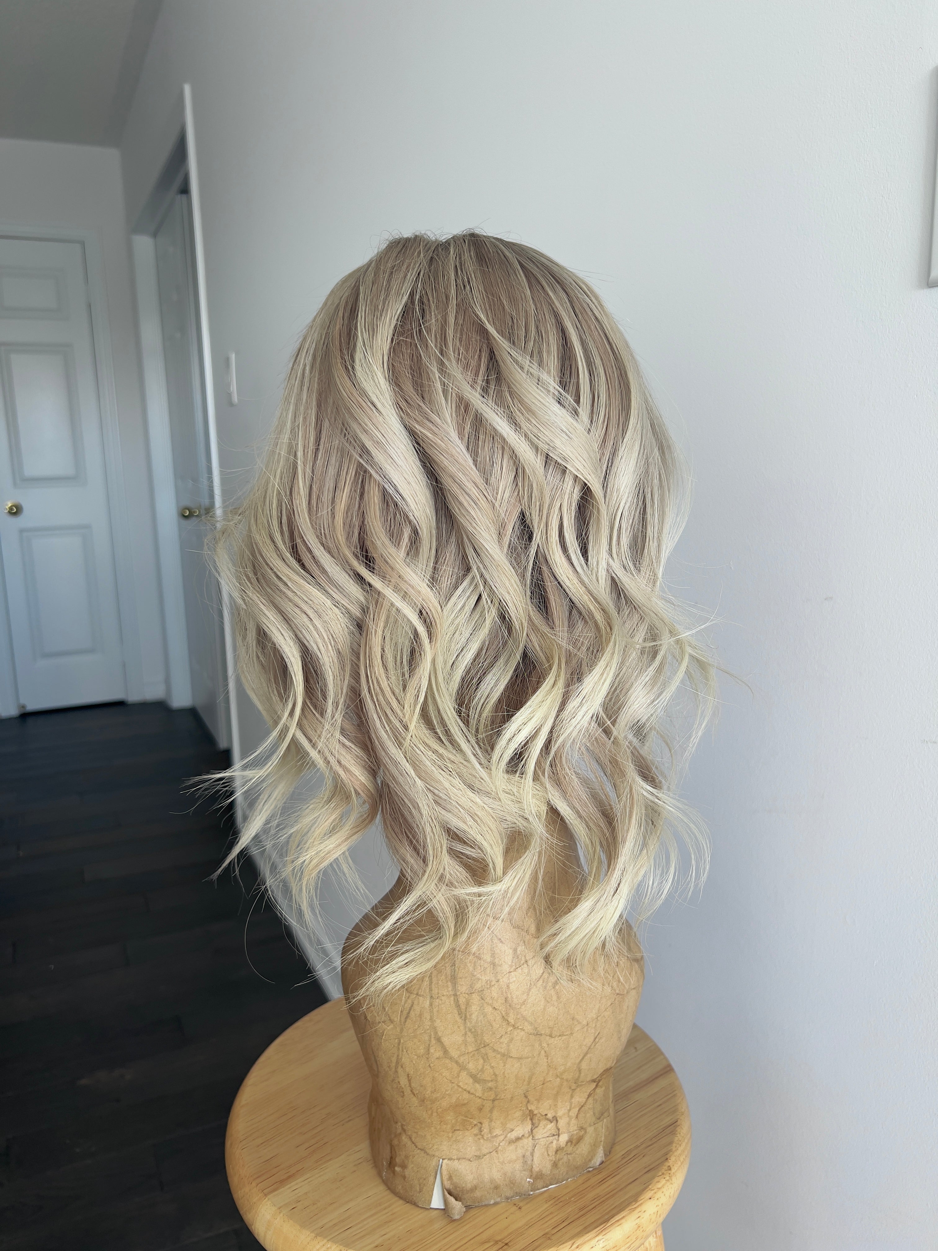 December | Ashy Tone Light Blonde with Platinum Balayage