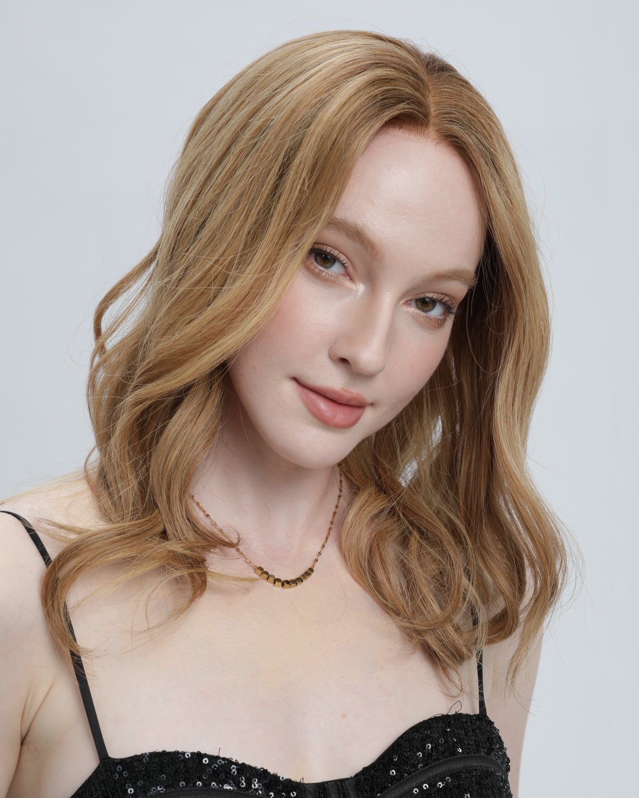 Apricot Tart | Dark Strawberry Blonde with Honeyblonde Highlights