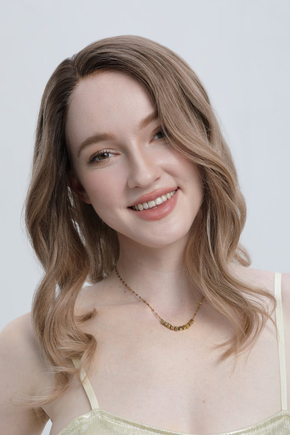 Woodland Song | Warm Beige Medium Brown and Dark Blonde Balayage