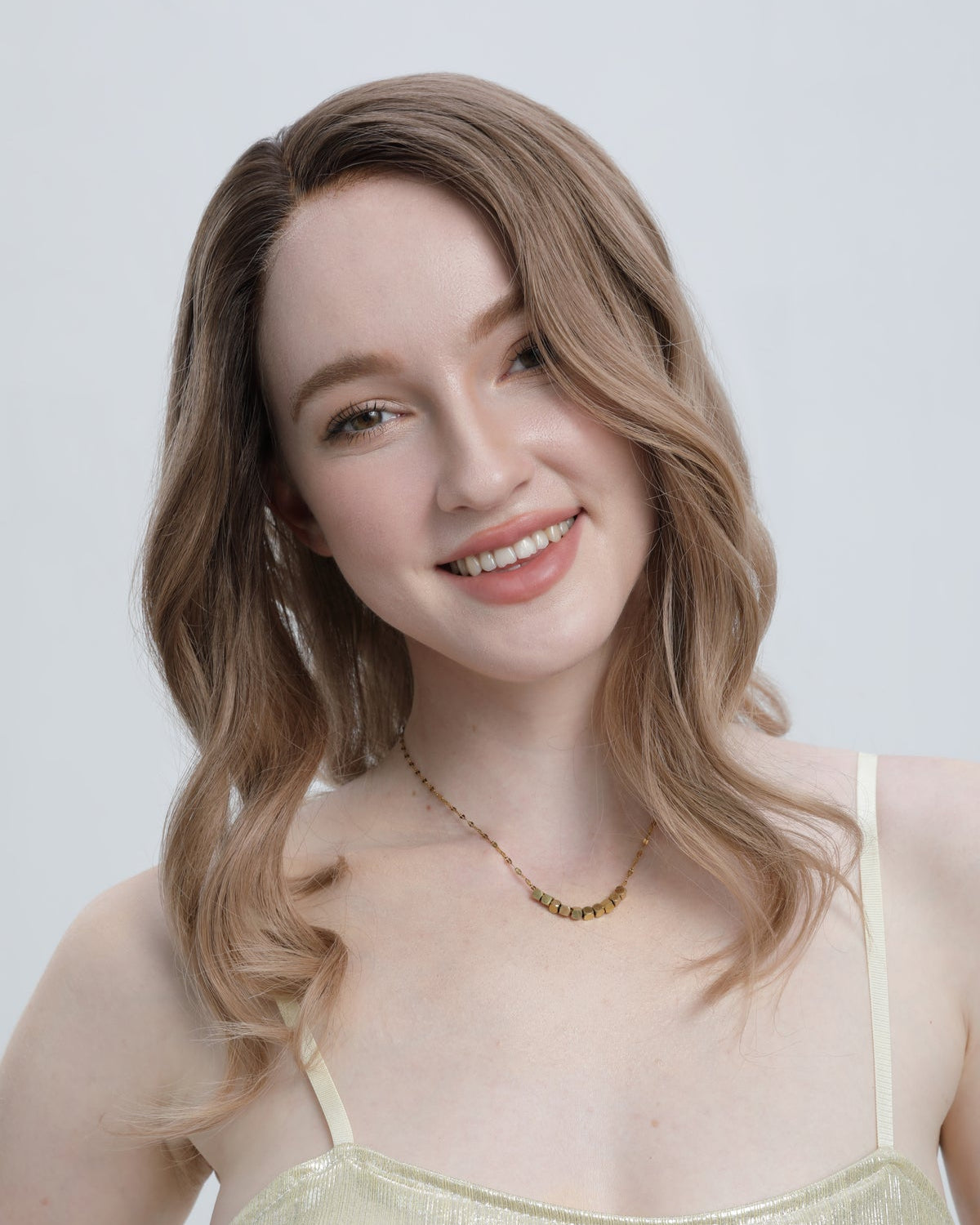 Woodland Song | Warm Beige Medium Brown and Dark Blonde Balayage