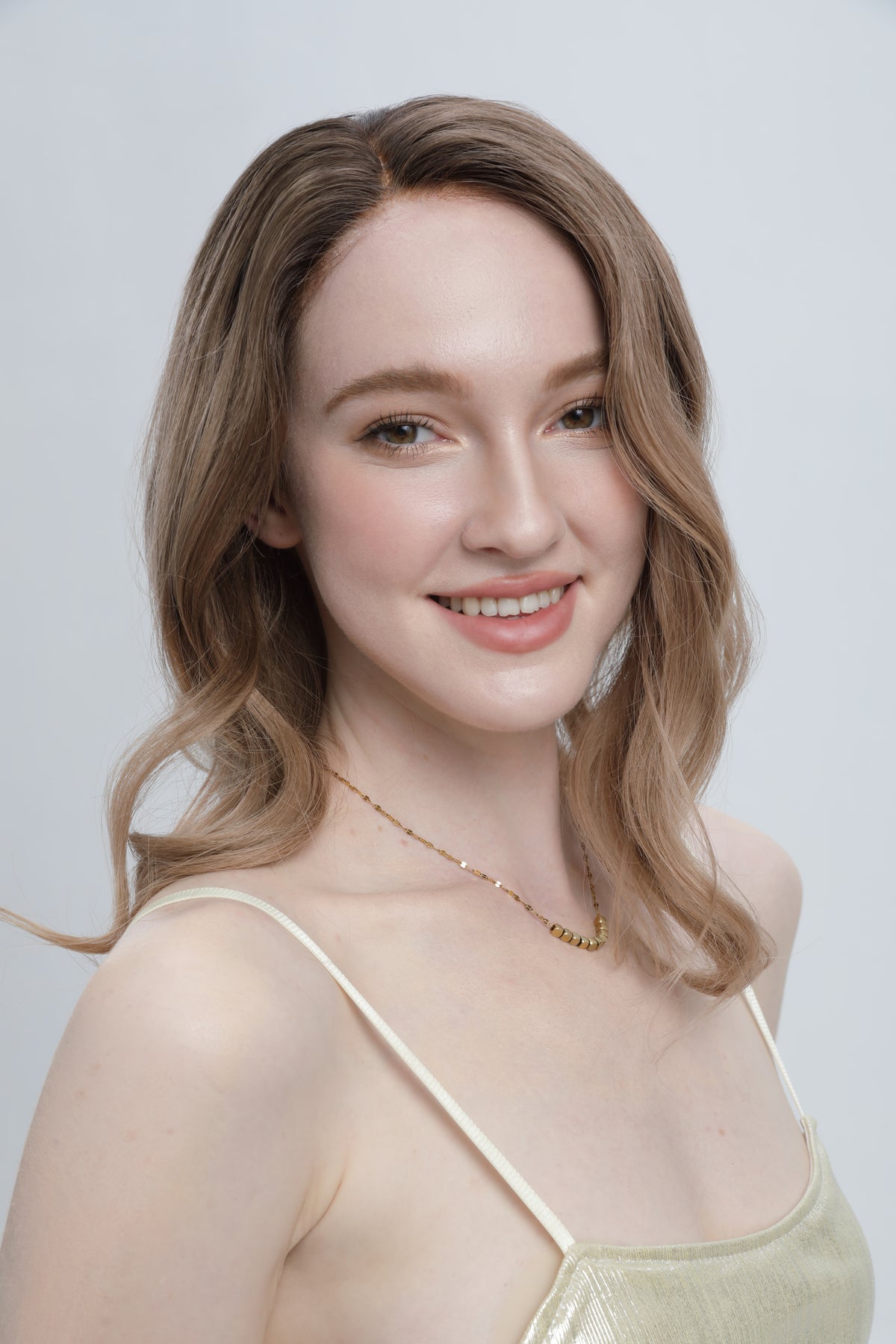 Woodland Song | Warm Beige Medium Brown and Dark Blonde Balayage