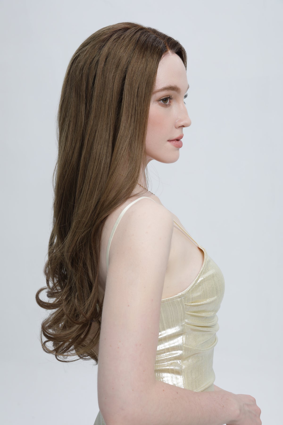 Honeyed Toffee | Light Toffee with Dark Brown Shadow Roots