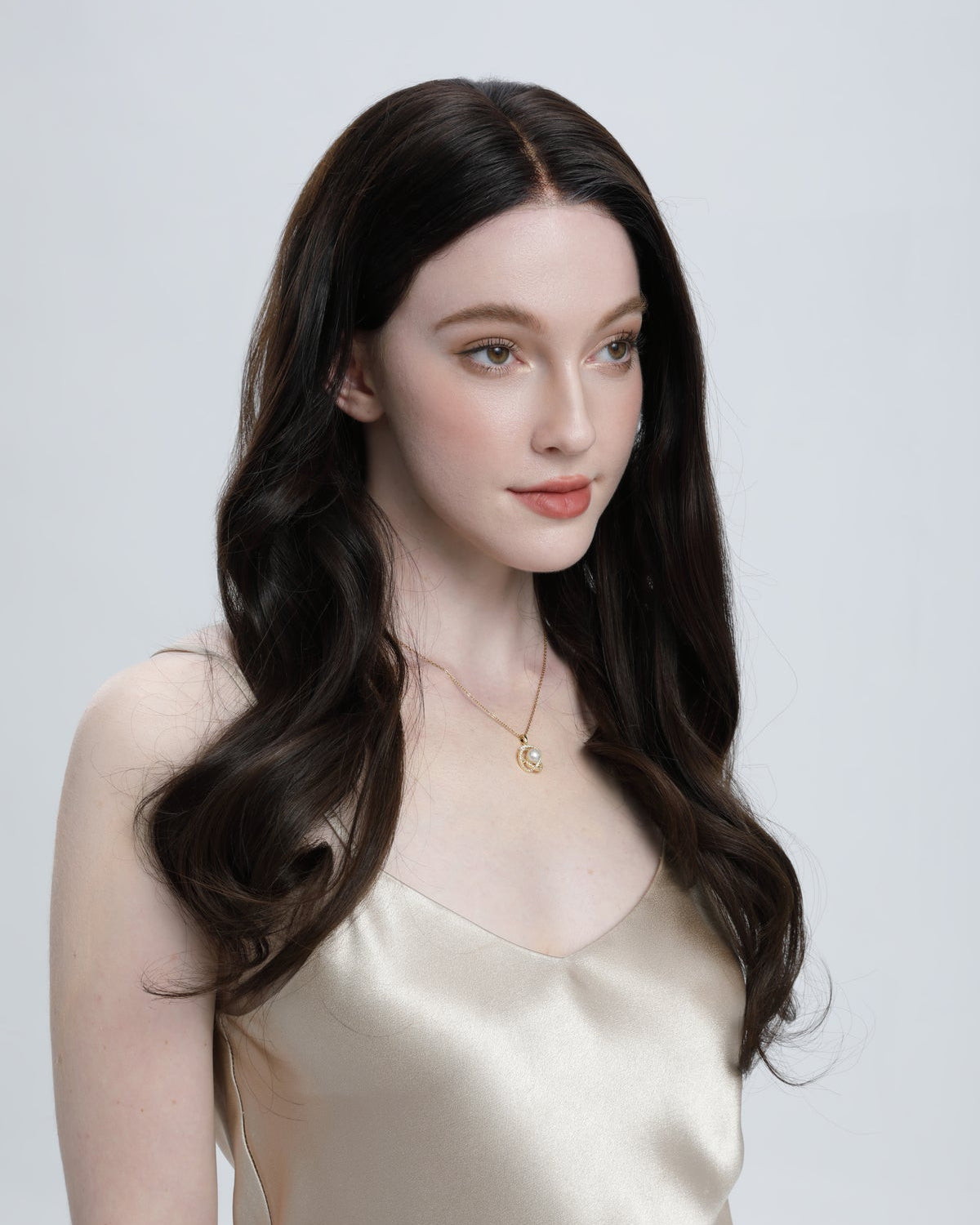 Ravenwood | Ashy Tone Dark Brown with Off Black Long Root Melt