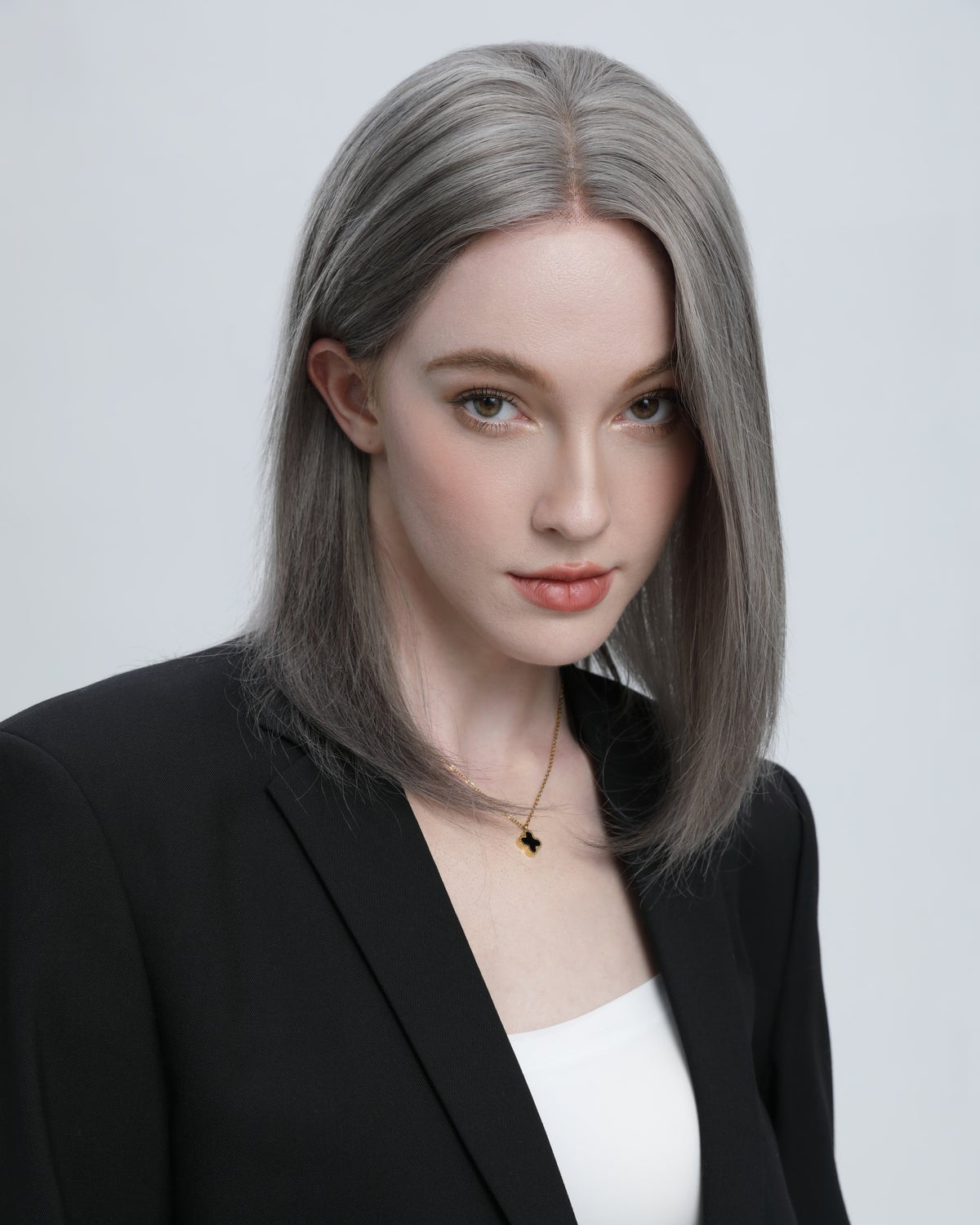 Gunpowder | Dark Grey Salt and Pepper with Silver Highlights