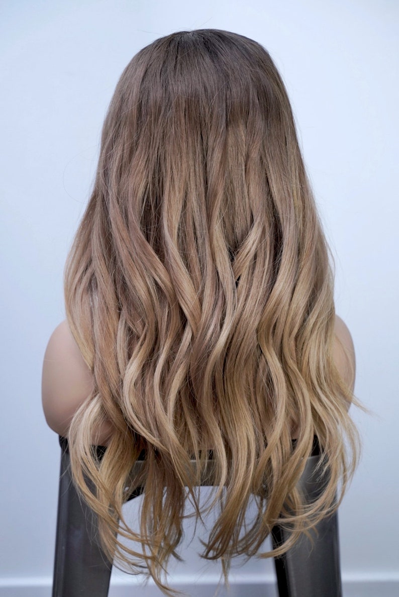 Golden Harvest | Gold Tone Dark Brown with Blonde Balayage and Face-framing Highlights