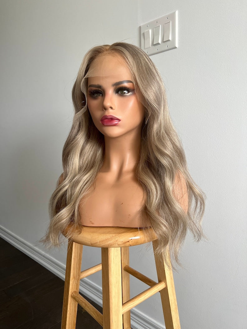 Dune Whisper | Medium and Light Sandy Blonde Babylights and Face-framing Highlights