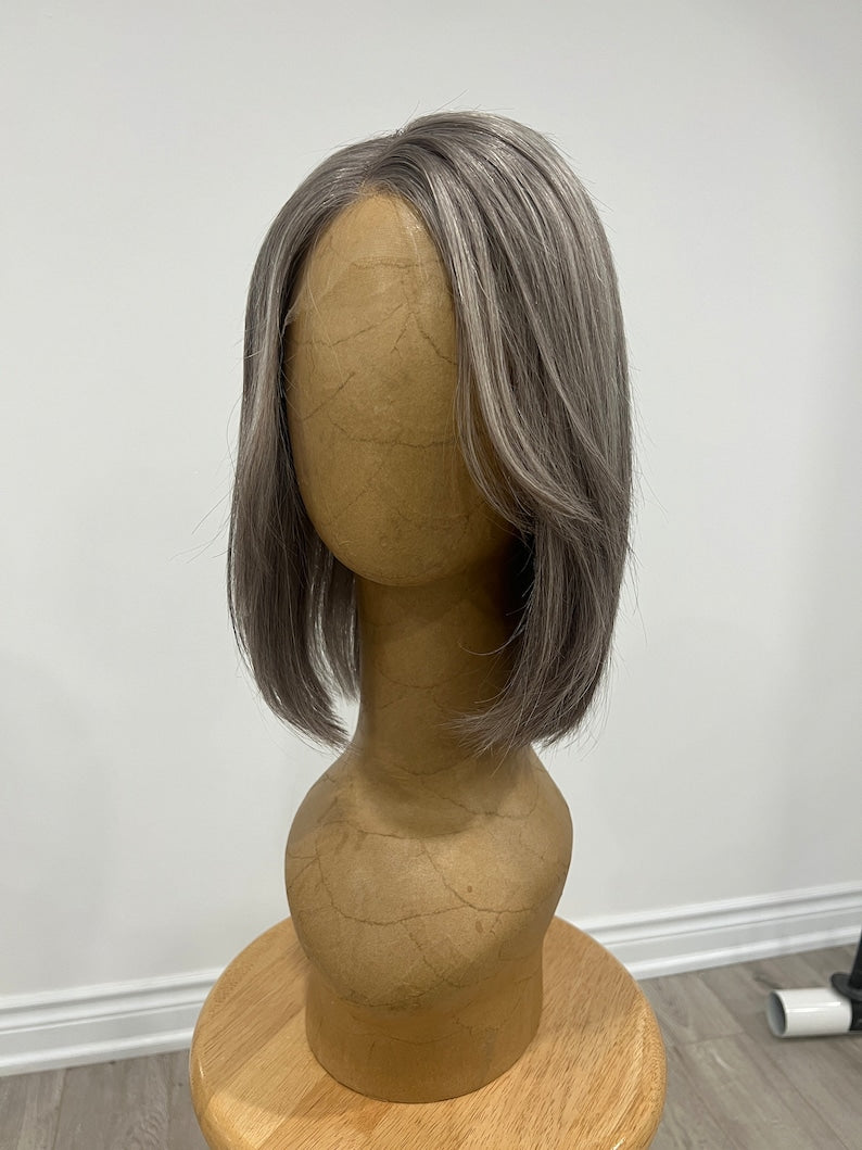 Gunpowder | Dark Grey Salt and Pepper with Silver Highlights