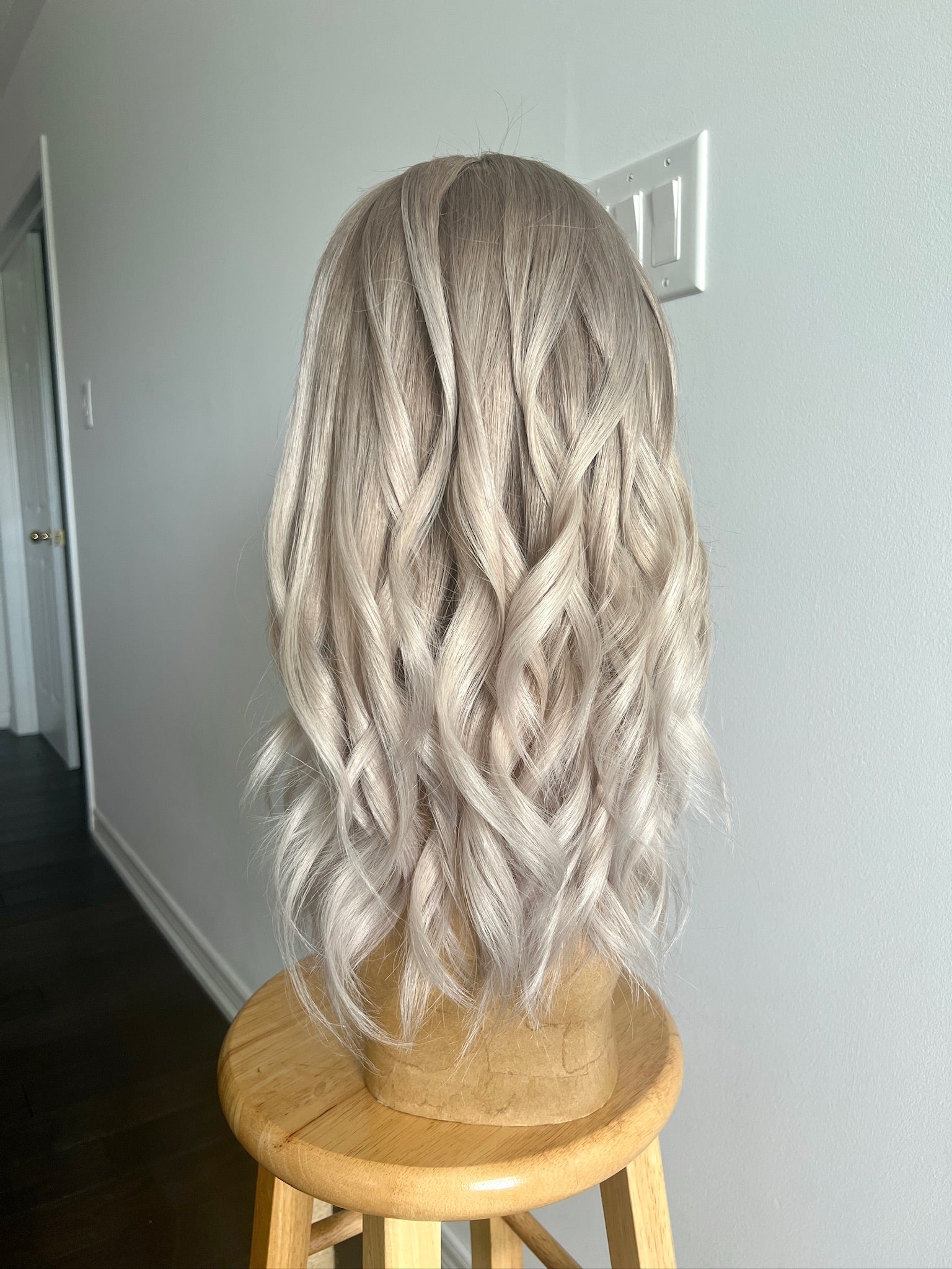December | Ashy Tone Light Blonde with Platinum Balayage