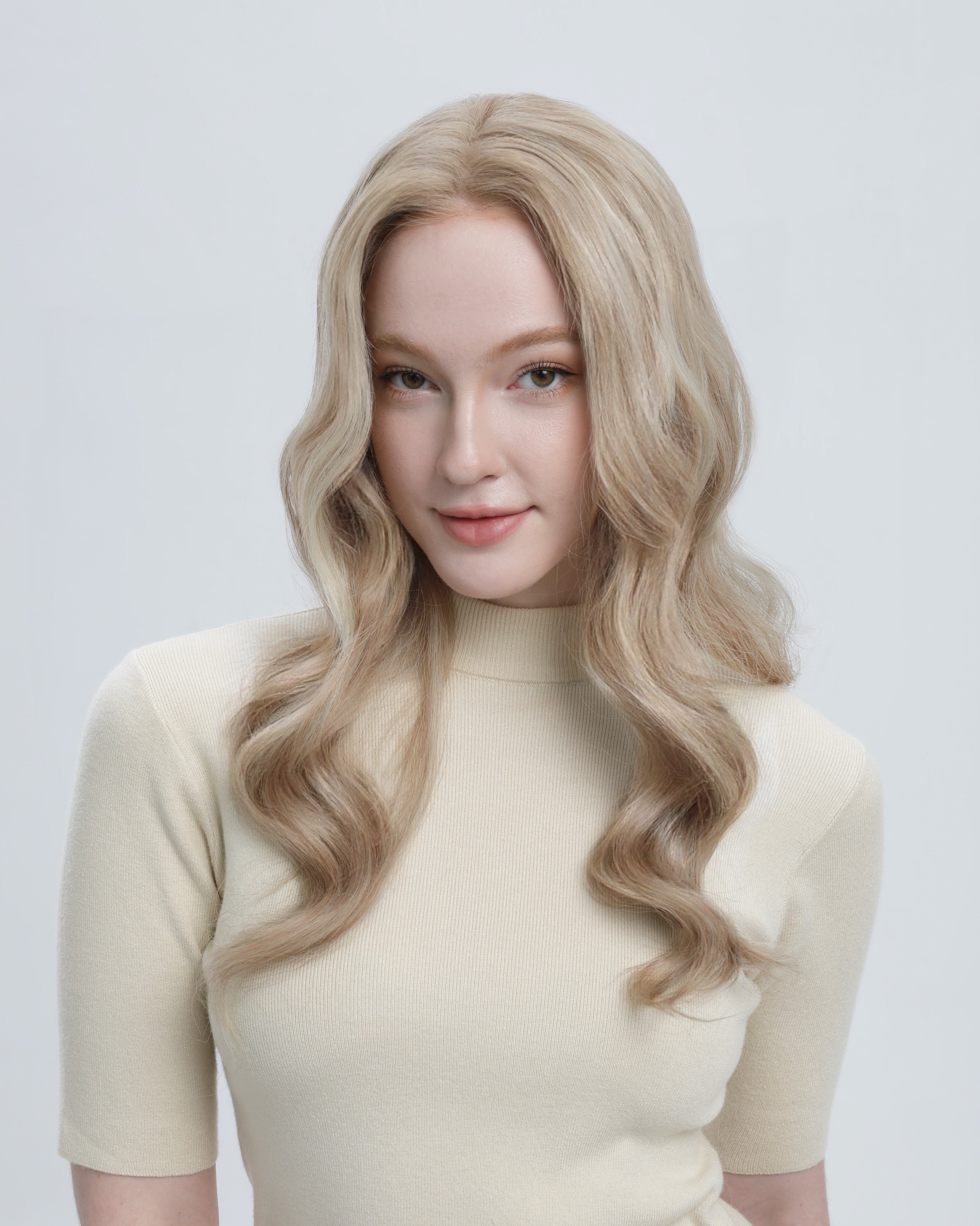 Sandy Beach | Sandy Blonde with Platinum Blonde Babylights