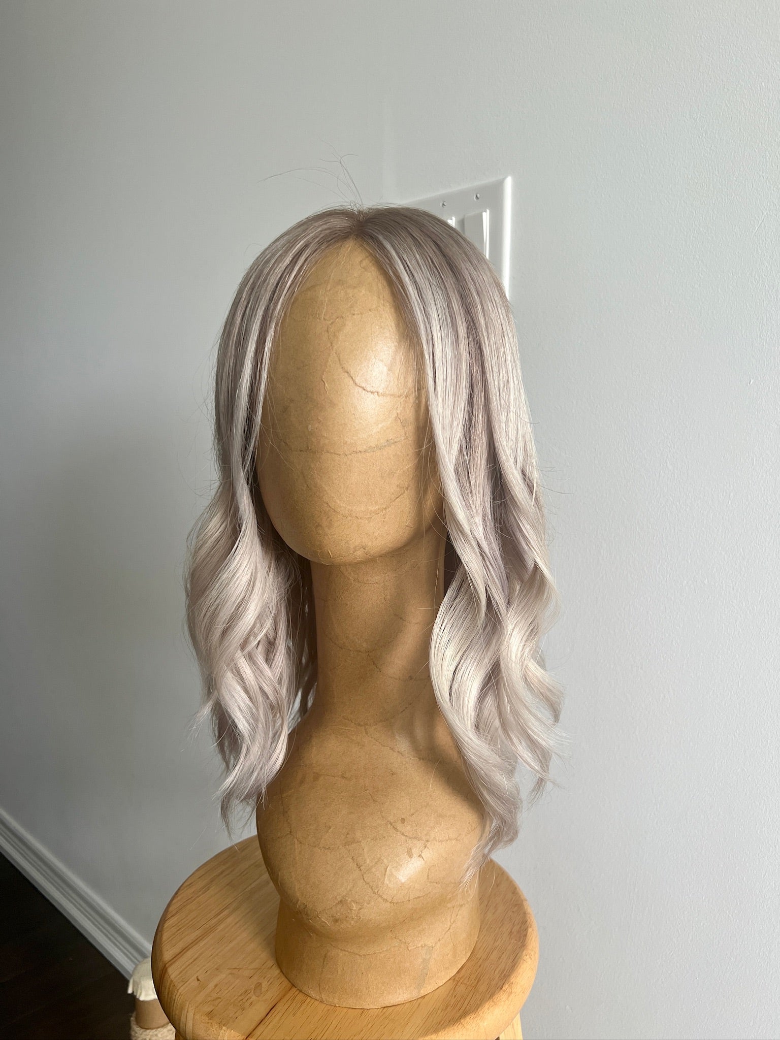 December | Ashy Tone Light Blonde with Platinum Balayage