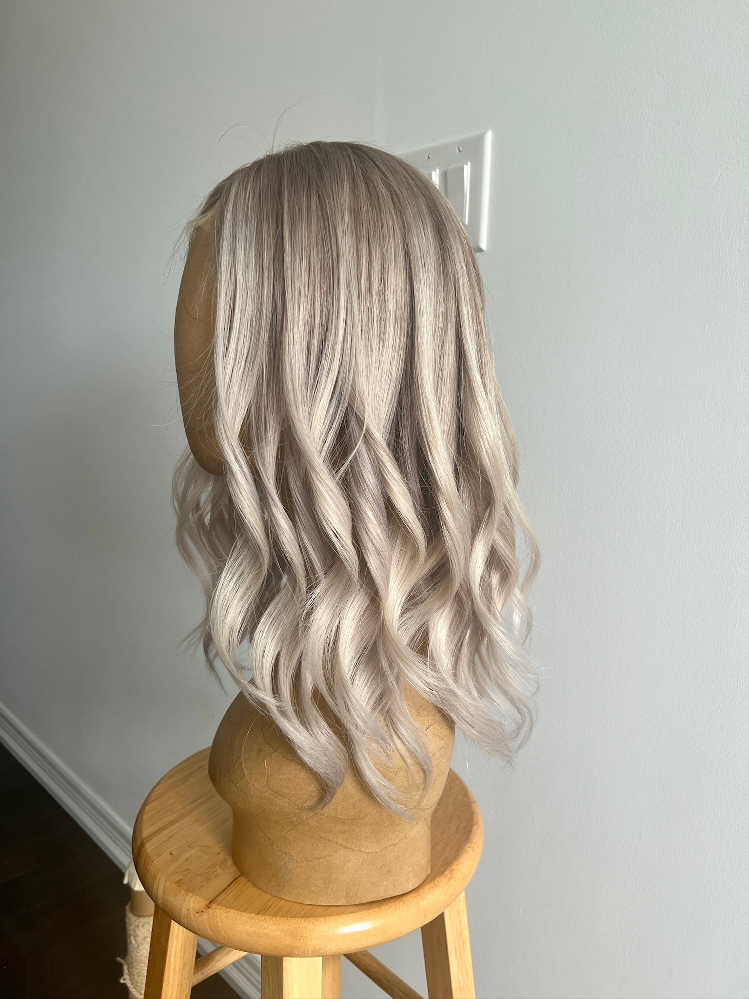 December | Ashy Tone Light Blonde with Platinum Balayage