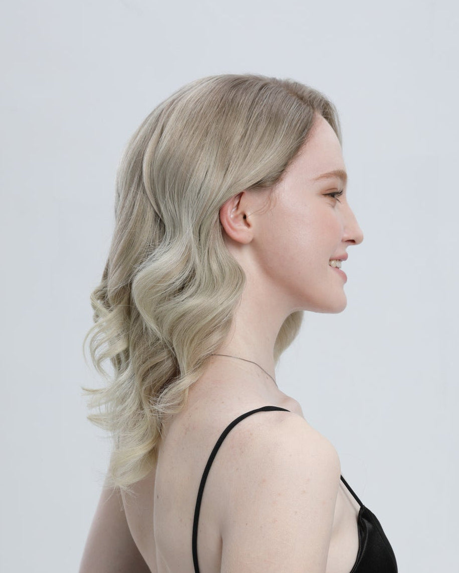 December | Ashy Tone Light Blonde with Platinum Balayage