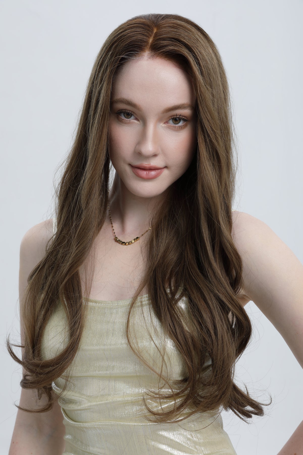 Honeyed Toffee | Light Toffee with Dark Brown Shadow Roots