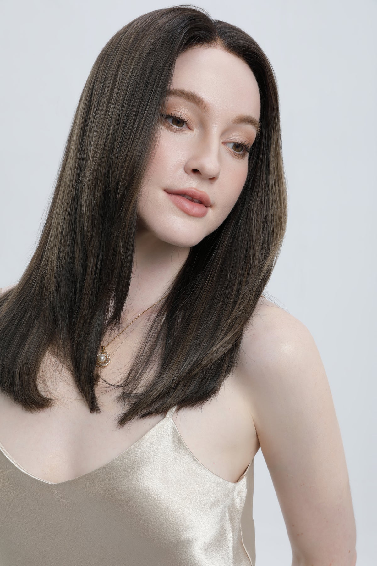 Ravenwood | Ashy Tone Dark Brown with Off Black Long Root Melt