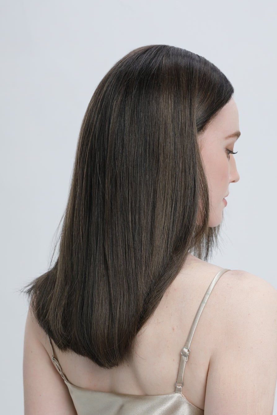 Ravenwood | Ashy Tone Dark Brown with Off Black Long Root Melt