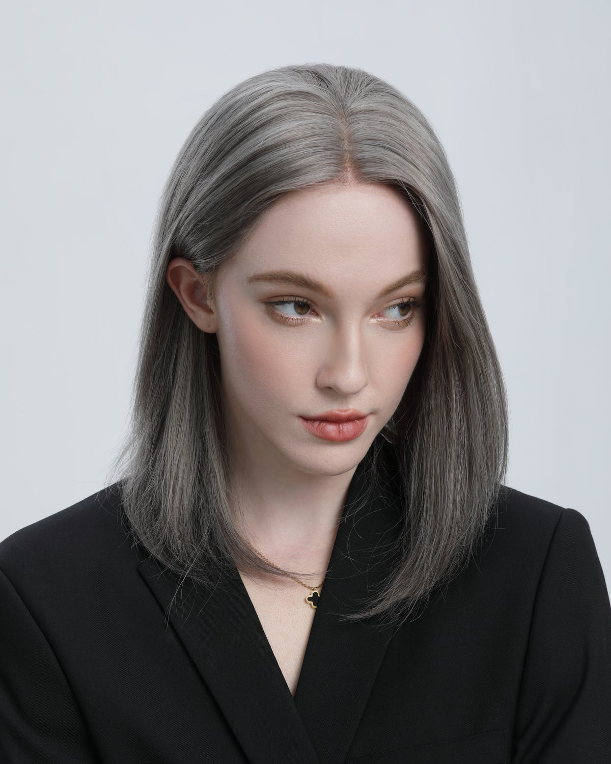 Gunpowder | Dark Grey Salt and Pepper with Silver Highlights