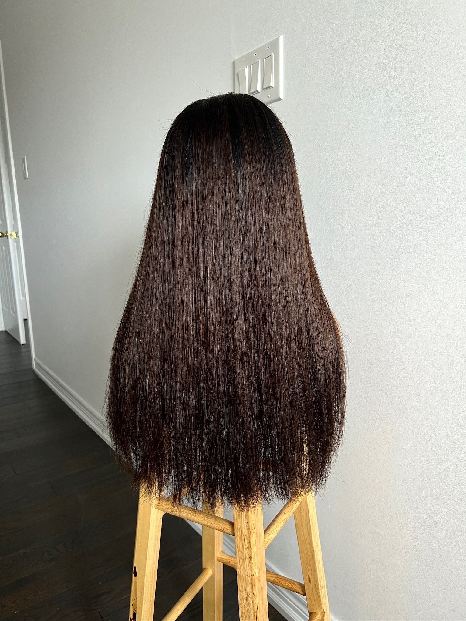 Ravenwood | Ashy Tone Dark Brown with Off Black Long Root Melt