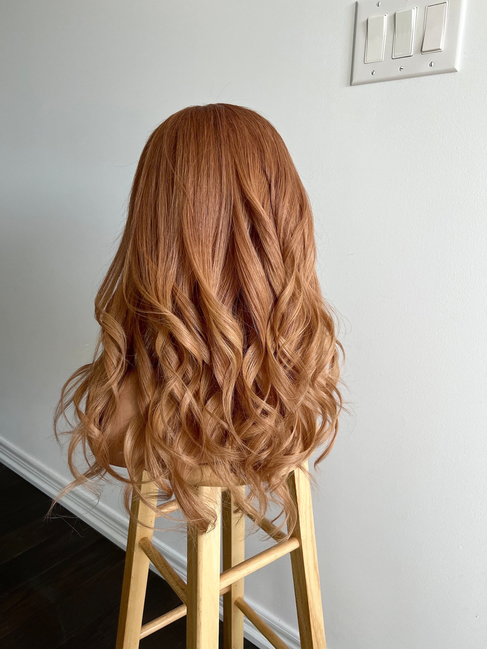 Light Vivid Auburn with Honey Blonde Balayage Wig