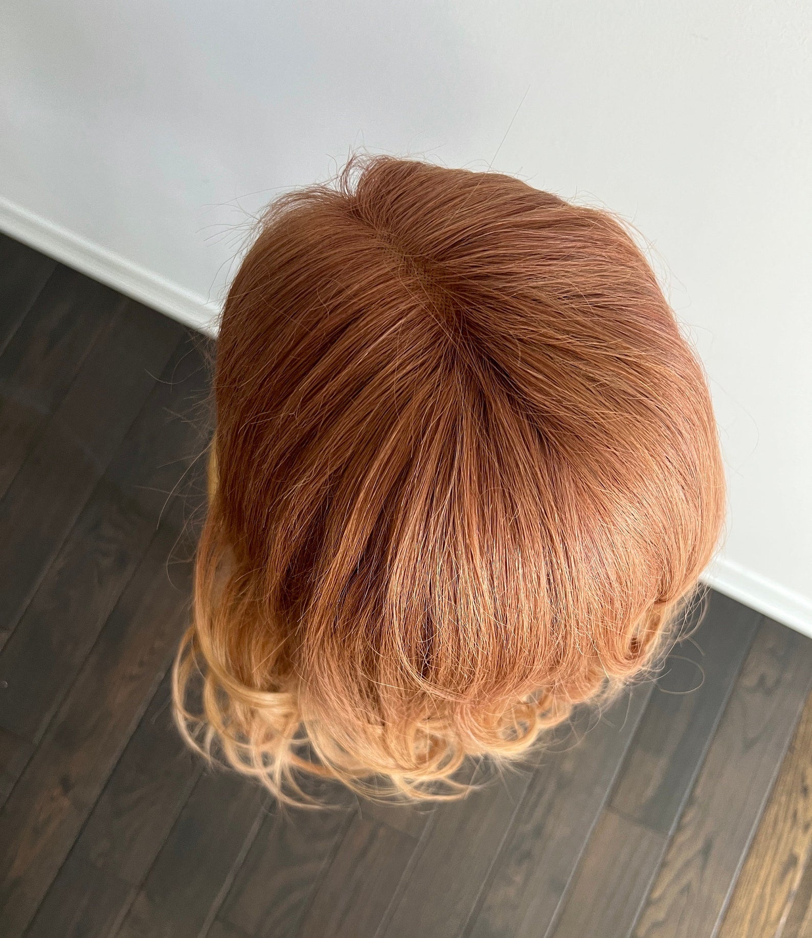 Light Vivid Auburn with Honey Blonde Balayage Wig