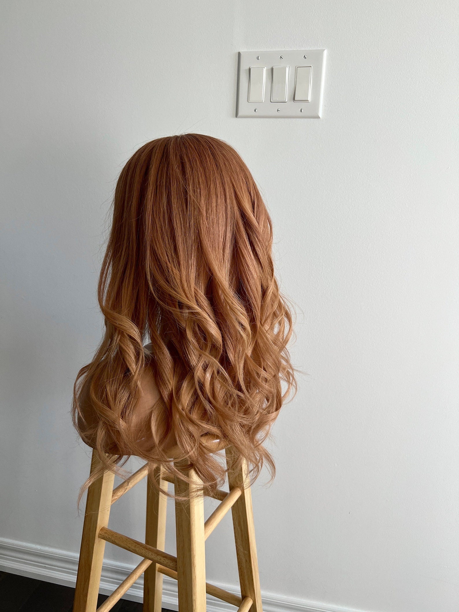 Light Vivid Auburn with Honey Blonde Balayage Wig